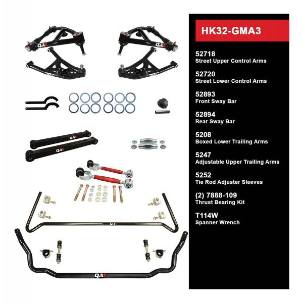 Buy ???? QA1 HANDLING KIT 2.0 - LEVEL 2 - GM A-BODY; 73-77 GM A-BODY - W/O SHOCKS HK32-GMA3 ???? 1 Buy ???? QA1 HANDLING KIT 2.0 - LEVEL 2 - GM A-BODY; 73-77 GM A-BODY - W/O SHOCKS HK32-GMA3 ????