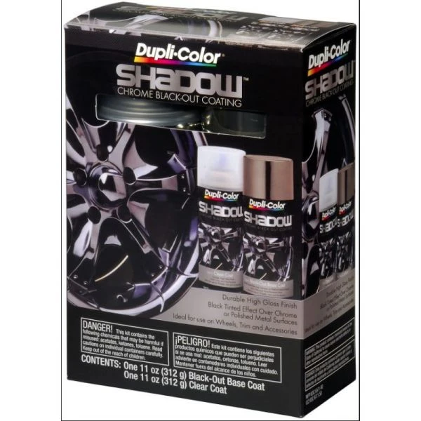 Promo ???? Dupli-Color Shadow Chrome Blackout ???? Coating Shadow Chrome Black-Out Kit (Black/Clear) Aerosol Kit ???? 1 Promo ???? Dupli-Color Shadow Chrome Blackout ???? Coating Shadow Chrome Black-Out Kit (Black/Clear) Aerosol Kit ????